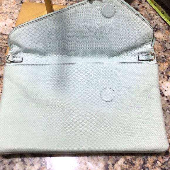 Henri Bendel Mint Green Clutch Bag - Picture 6 of 7